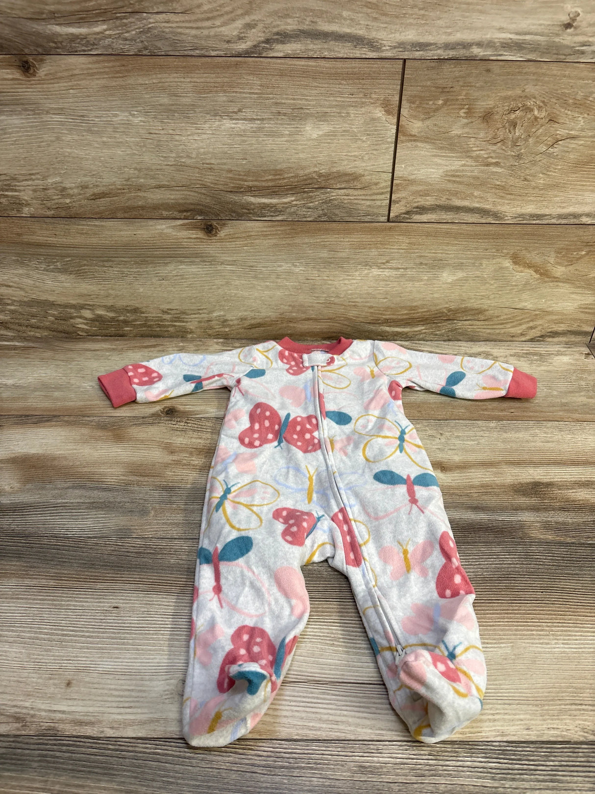Carter's Butterfly Blanket Sleeper Grey sz 6m