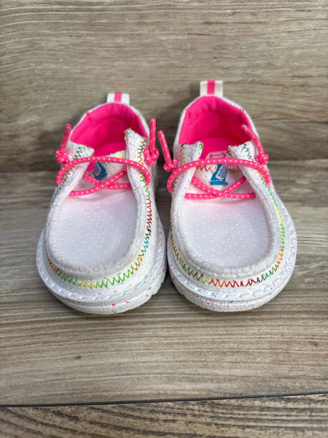 Hey Dude Kids Wendy Perf Neoprene White Shoes sz 5c - Me n Mommy To Be