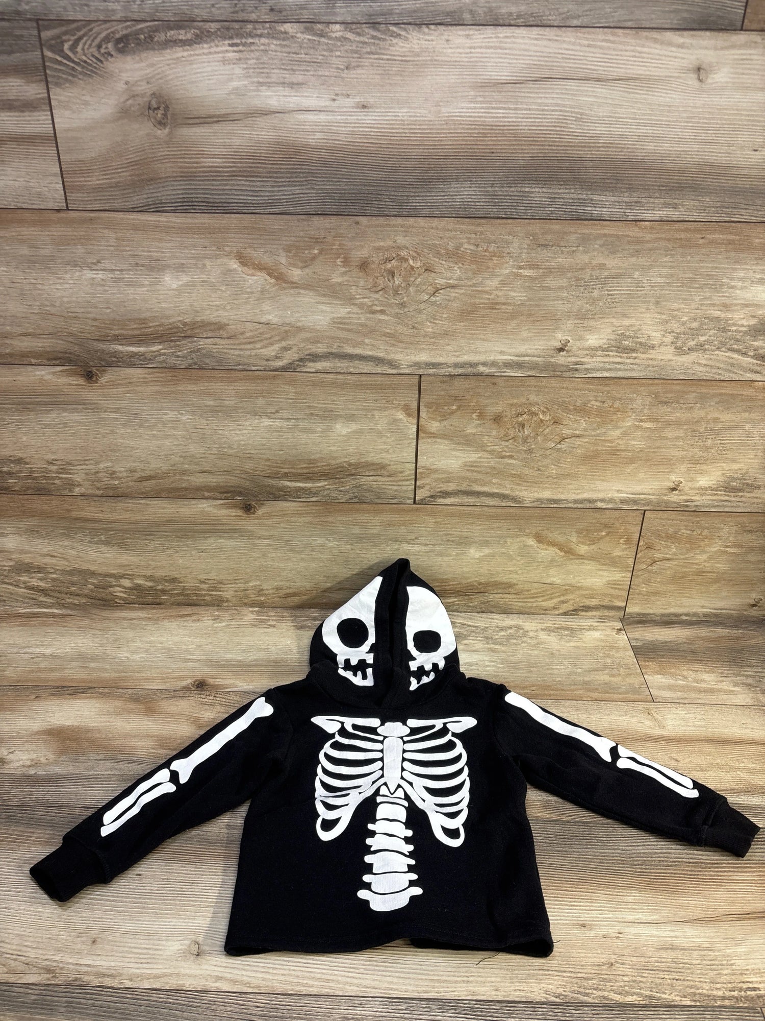 H&M Skeleton Hoodie Black sz 2T