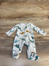 Child of Mine Dinosaur Sleeper Grey sz Preemie