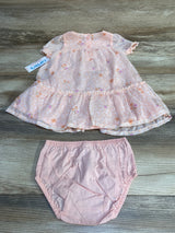 NEW Just One You 2pc Floral Dress & Bloomers Pink sz 12m