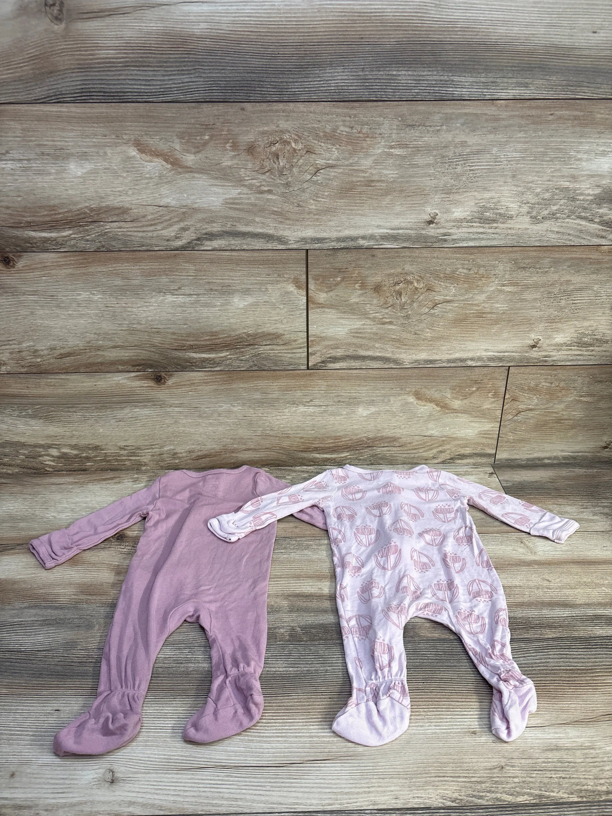 Cloud Island 2pk Soft Modal Sleepers Pink sz 0-3m