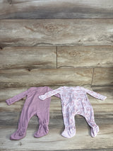 Cloud Island 2pk Soft Modal Sleepers Pink sz 0-3m