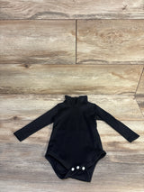 Ribbed Turtleneck Long Sleeve Bodysuit Black sz 6-9m