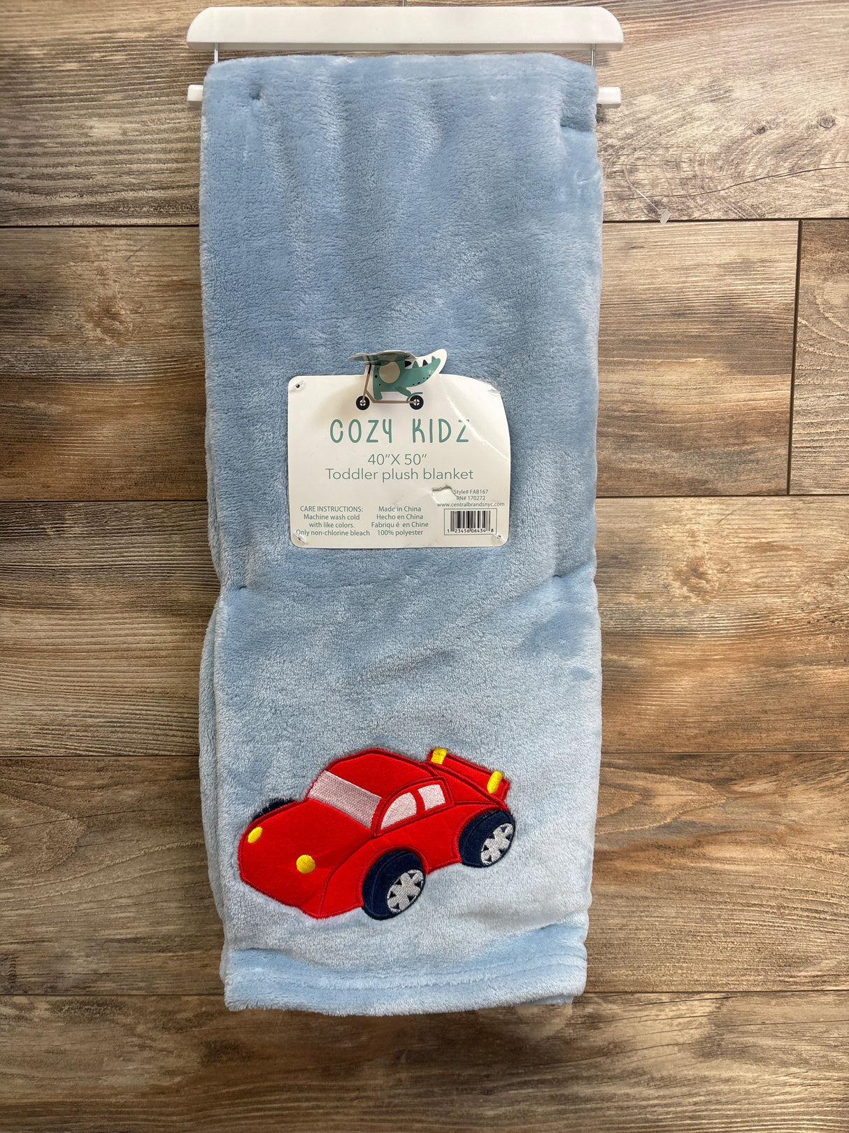 NEW Cozy Kidz Plush Blanket Blue
