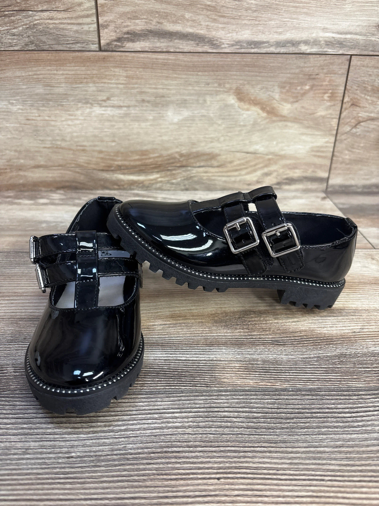 Self Esteem Mary Jane Platform Dress Flats, Black sz 12c