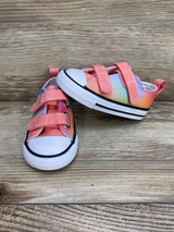 Converse Chuck Taylor All Star 2V Adjustable Strap Easy-On Sneakers Rainbow Sz 5c