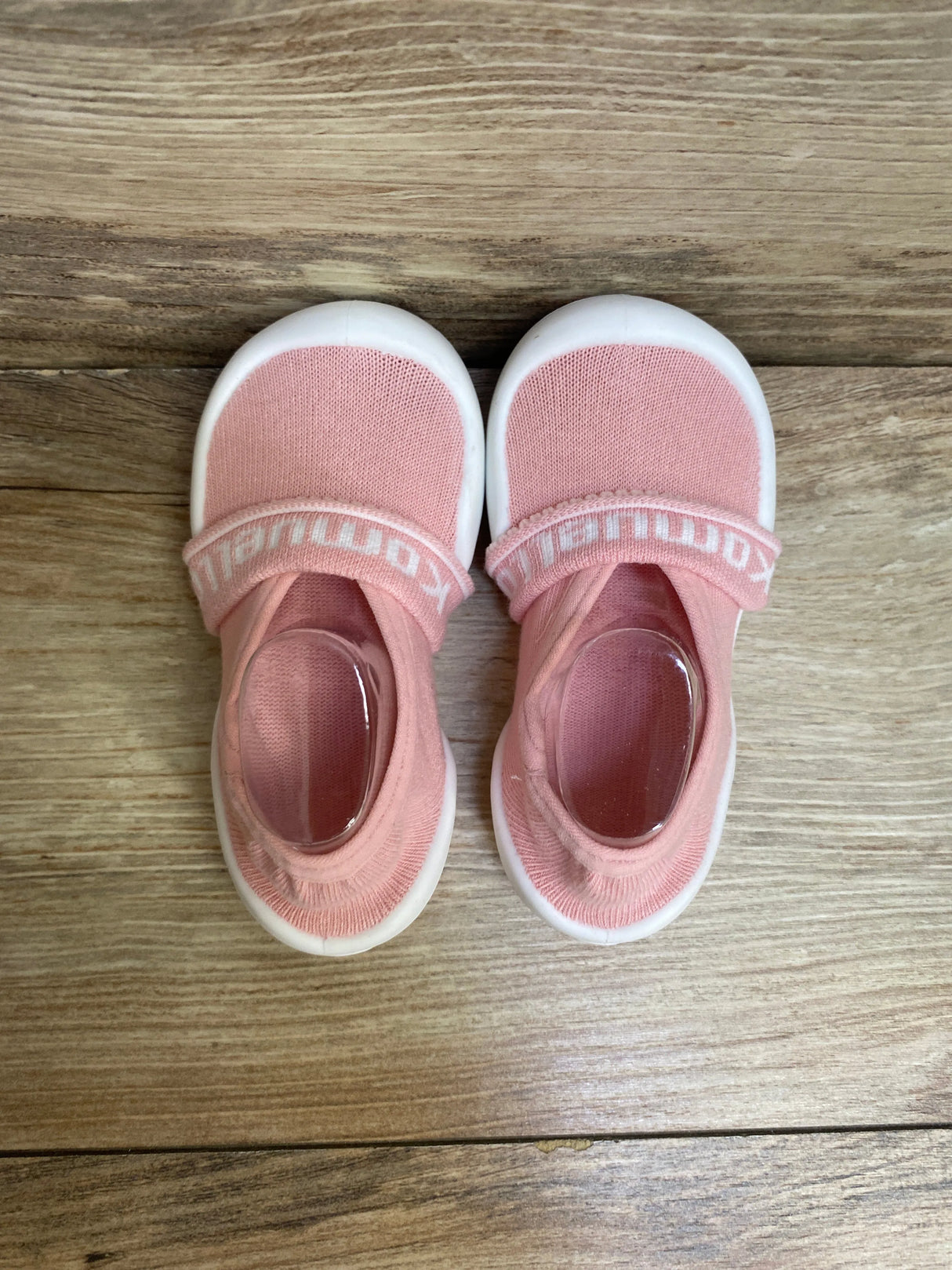 Komuello First Walk Sock Shoes in Pastel Pink sz 7c