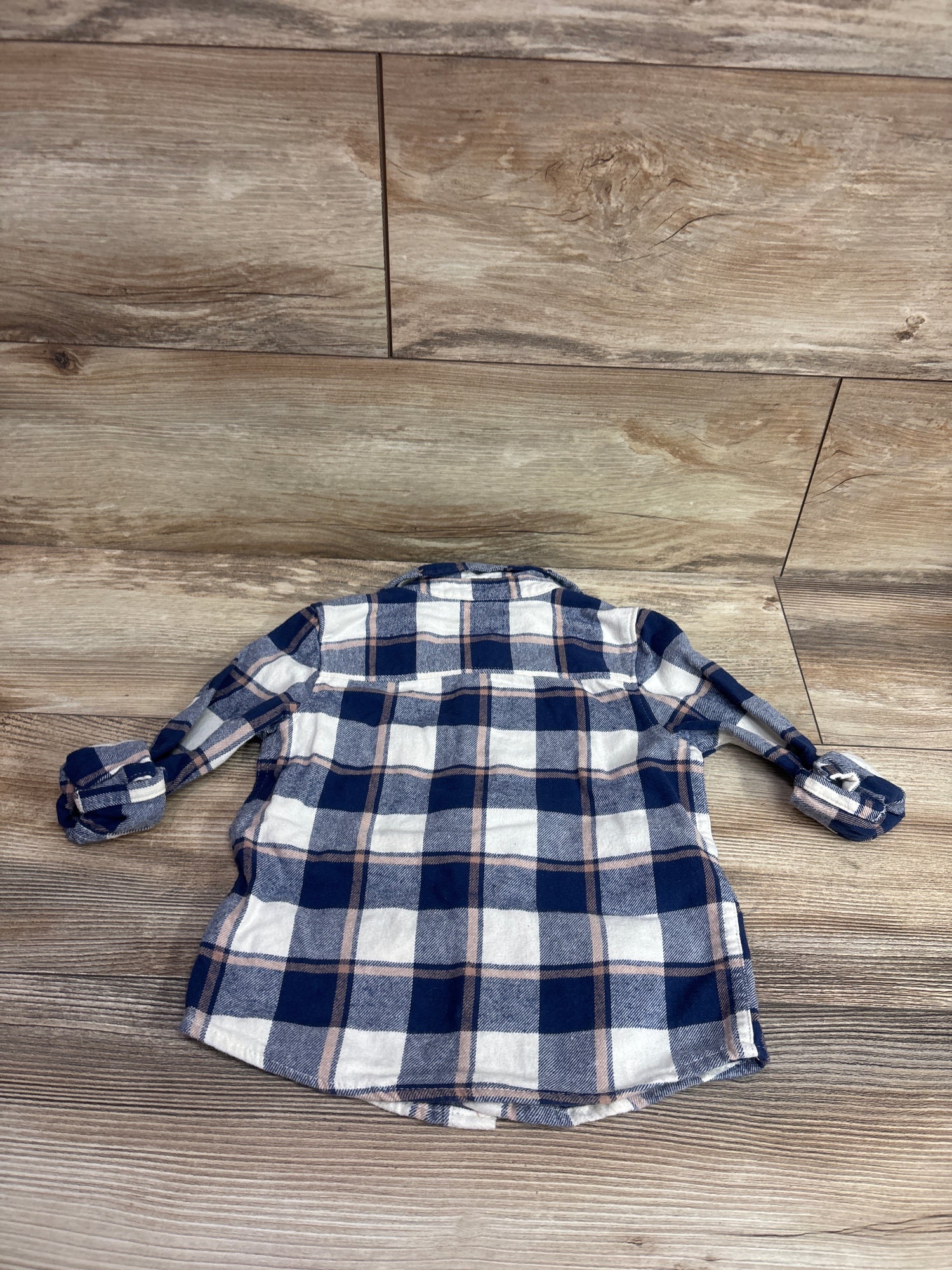 OshKosh Button Up Flannel Blue sz 2T