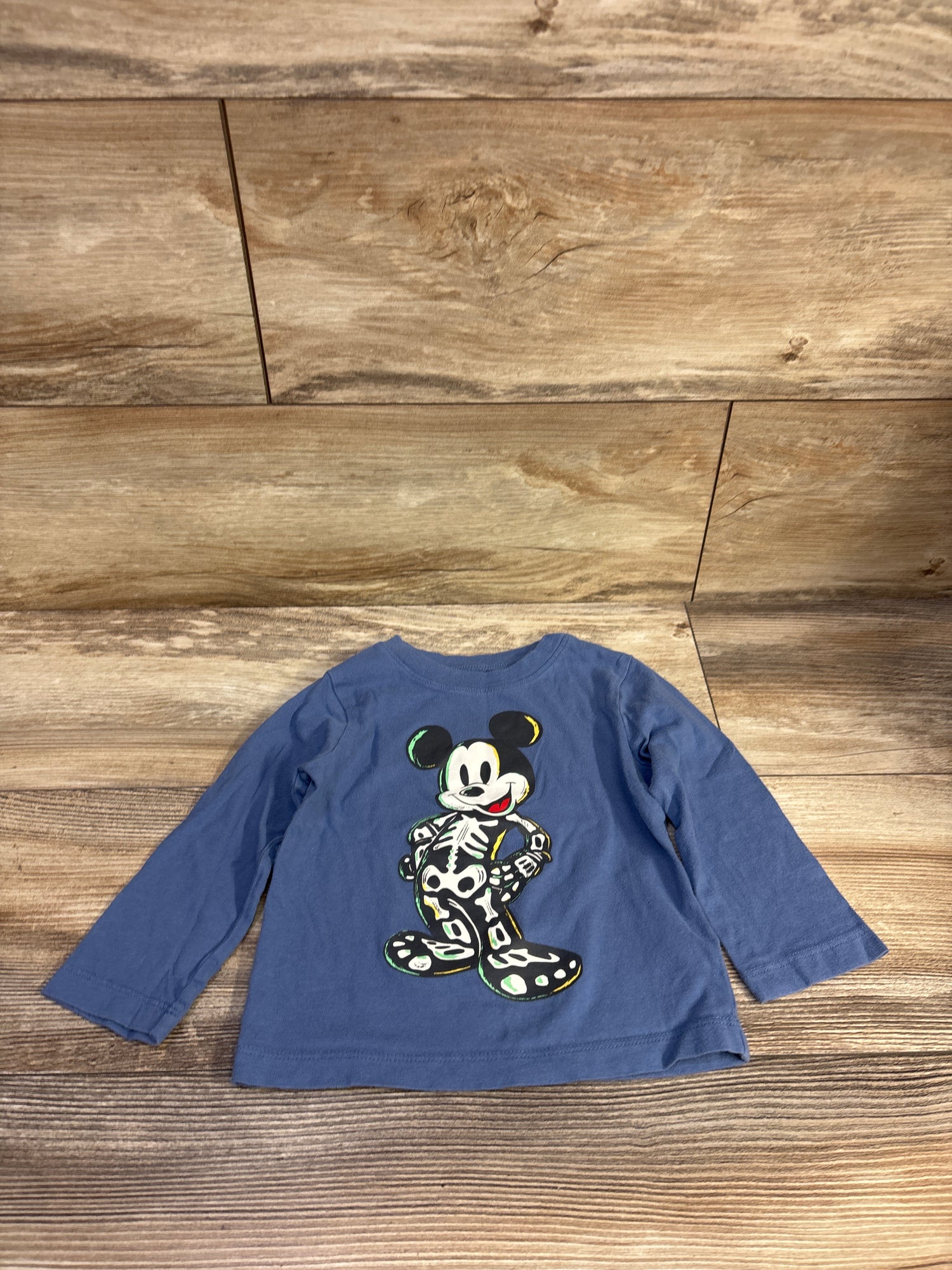 Baby Gap x Disney Mickey Mouse Halloween Shirt Blue sz 18-24m