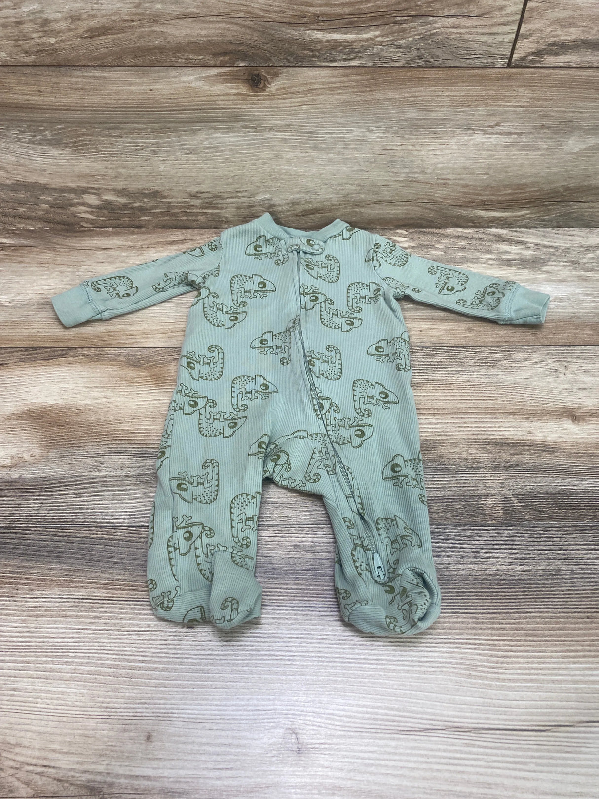 Carter's Chameleon Ribbed Sleeper Green sz 3m