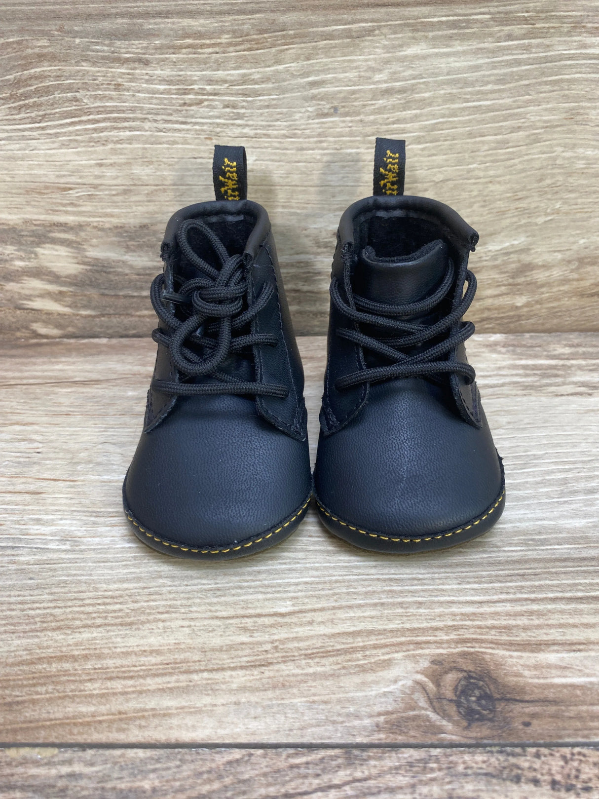 Dr. Marten's 1460 Leather Crib Shoes Infant Black Sz 2c