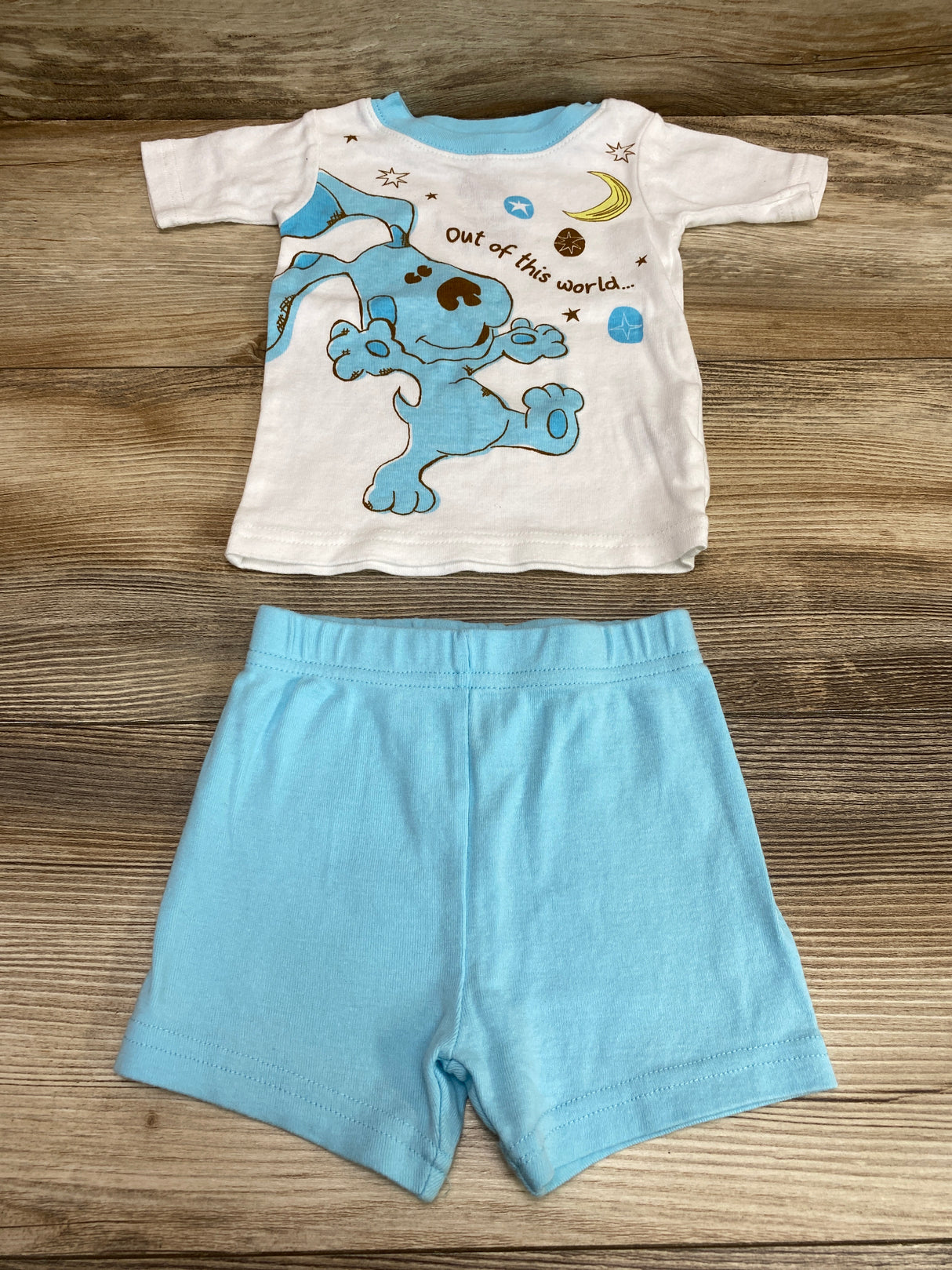 Nickelodeon Blue's Clues & You 2pc Pajama Set White sz 18m