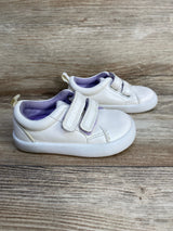 Wonder Nation Faux Leather White Sneakers sz 4c