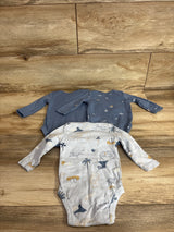 Carter's 3pk Bodysuits Blue sz 3m