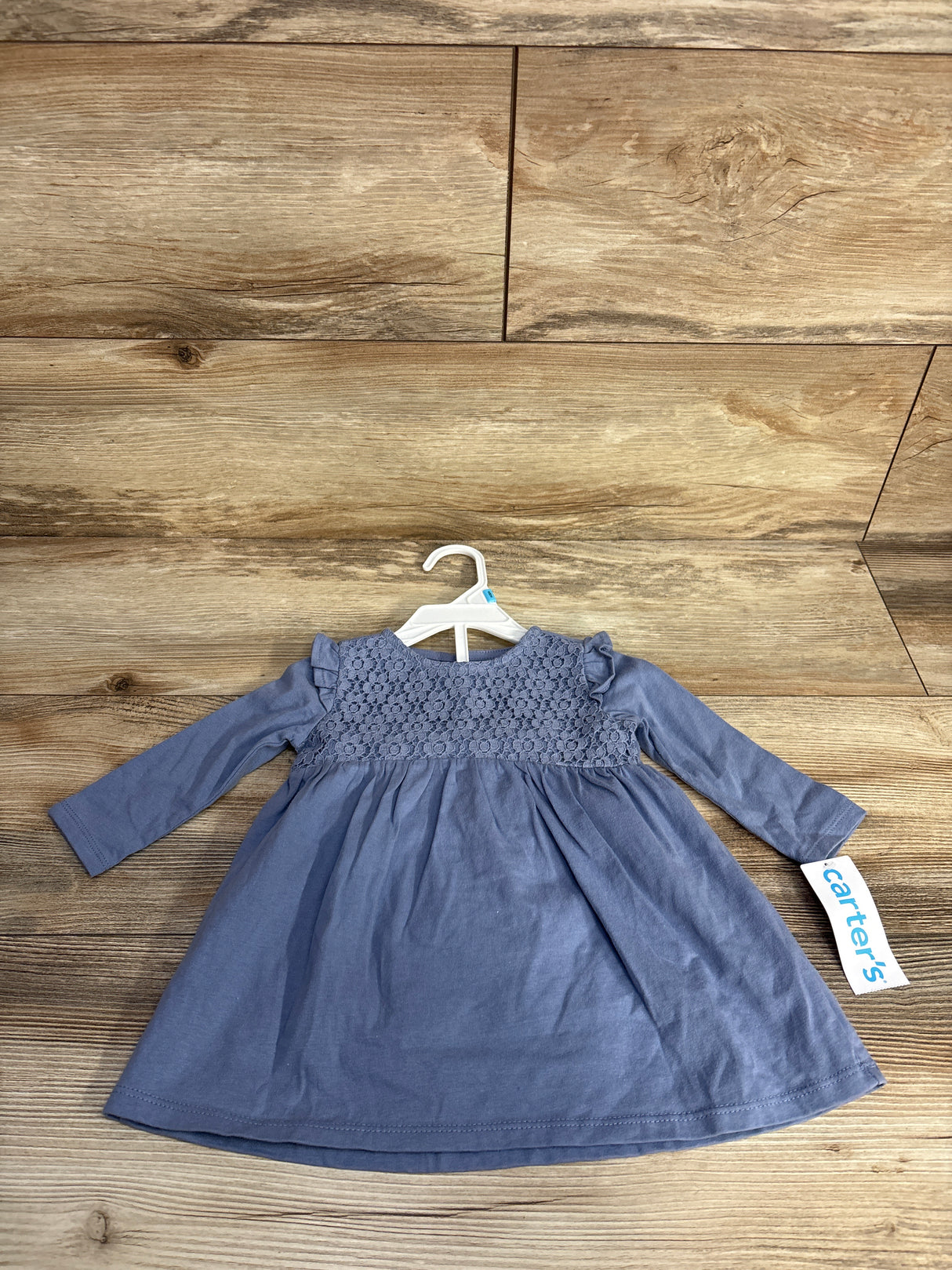 Carter's 2pc Floral Dress & Bloomers Set Blue sz 6m