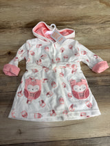 NEW Just One You Owl Bath Robe White sz 0-9m