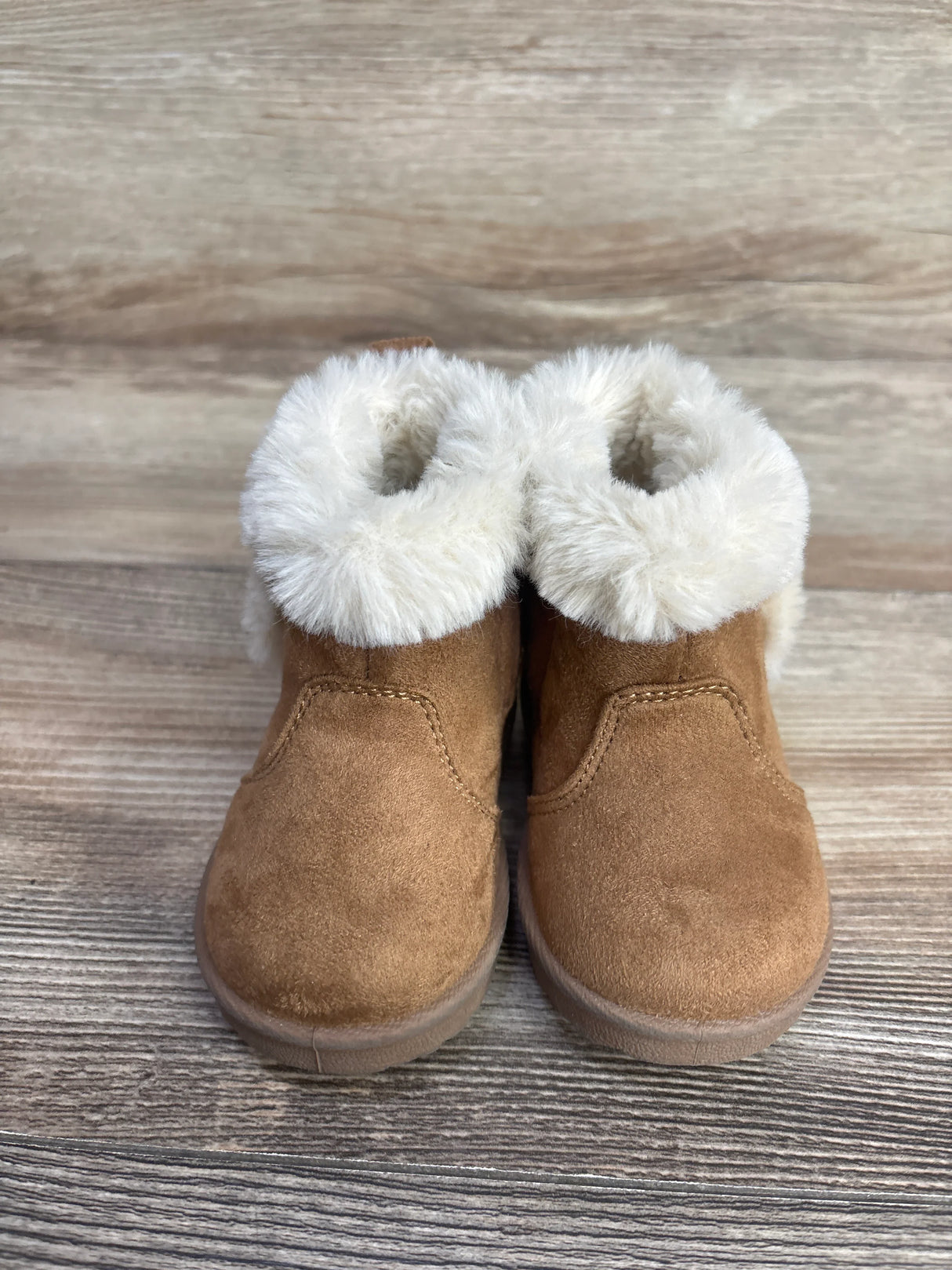 Wonder Nation Faux Suede Shearling Boots Brown sz 3c