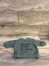 Cotton On Baby Guns N' Roses Sweet Child O' Mine Sweatshirt Green sz 12-18m