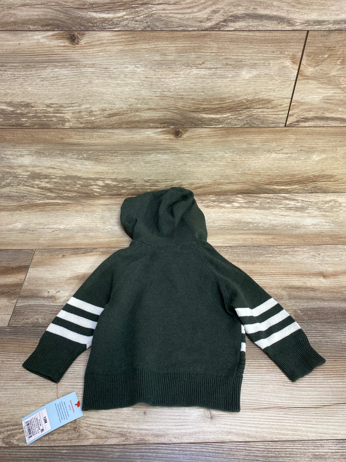 NEW Cat & Jack Chunky Knit Sweater Green sz 12m