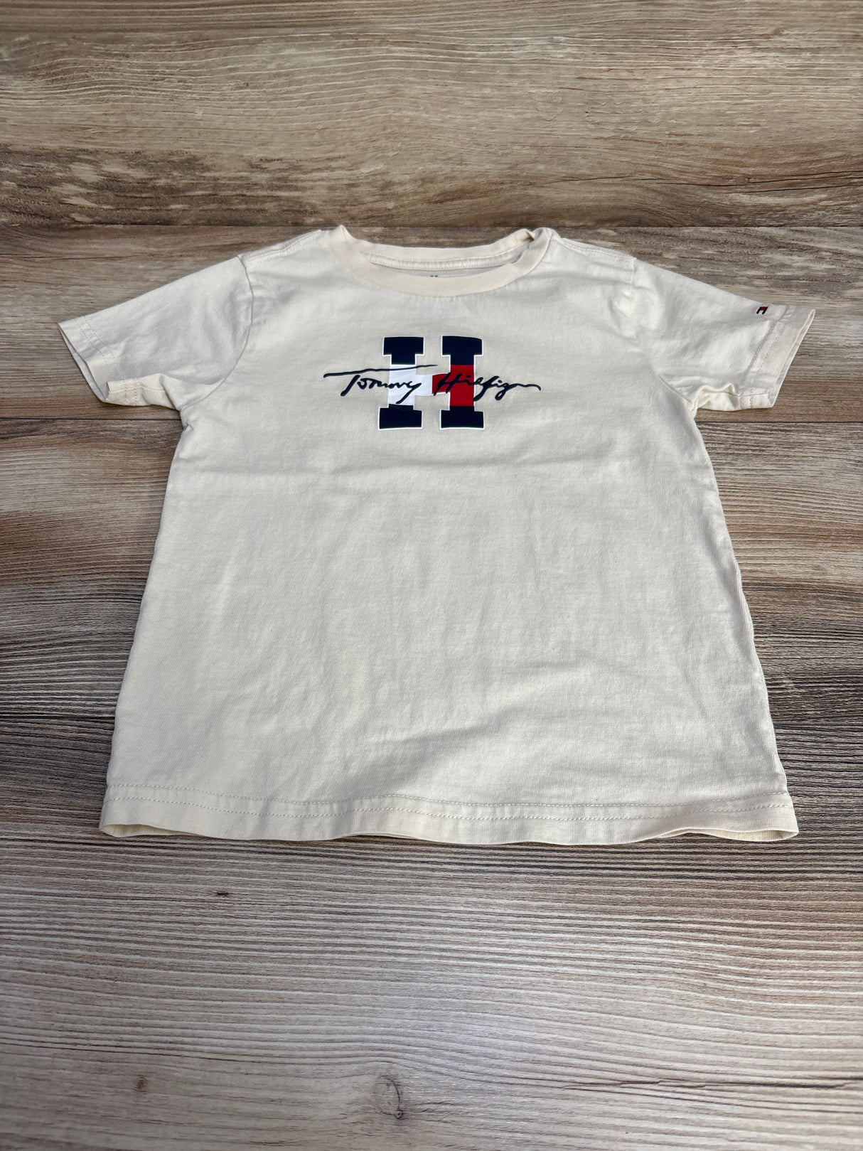 Tommy Hilfiger Logo Shirt Cream sz 3T