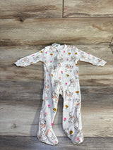 Disney Baby Winnie The Pooh Ribbed Sleeper Ivory sz 6-9m