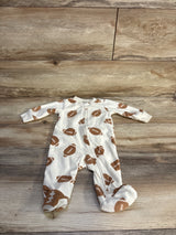 Child Of Mine Football Blanket Sleeper Ivory sz 0-3m