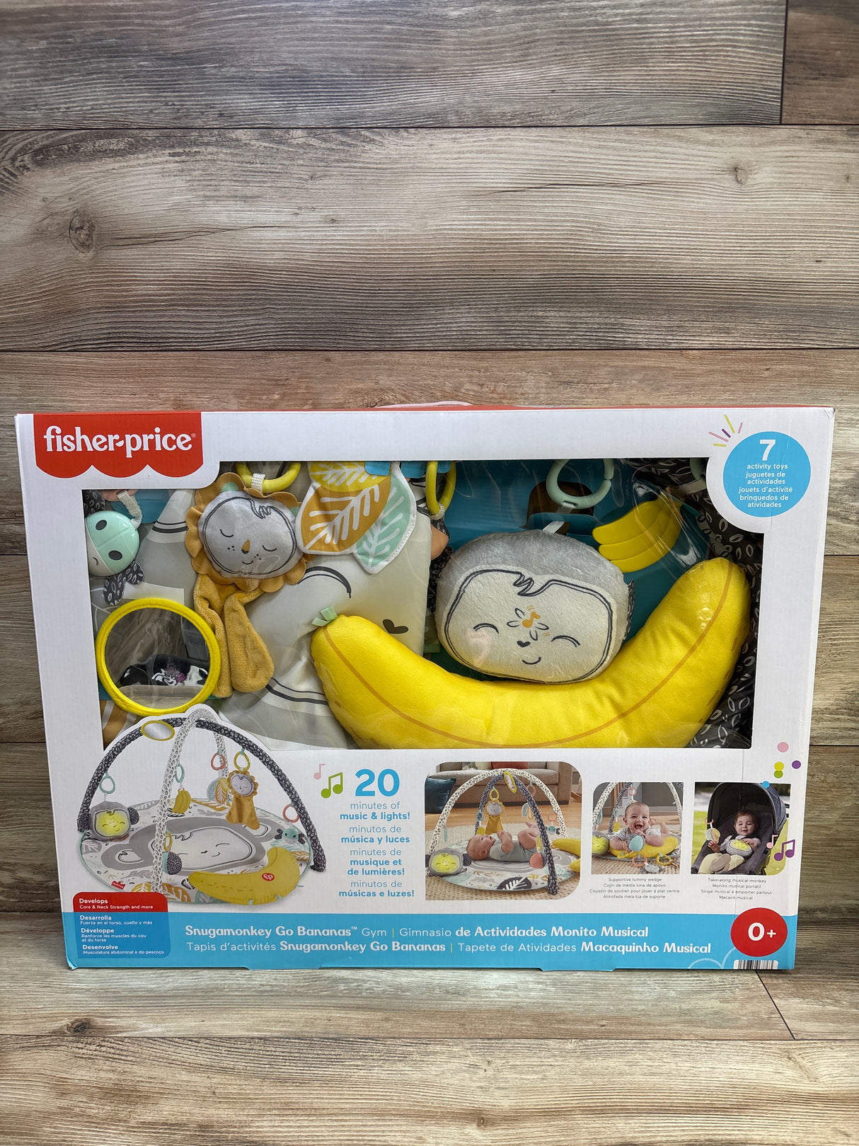 NEW Fisher Price Snugamonkey Go Bananas Activity Gym