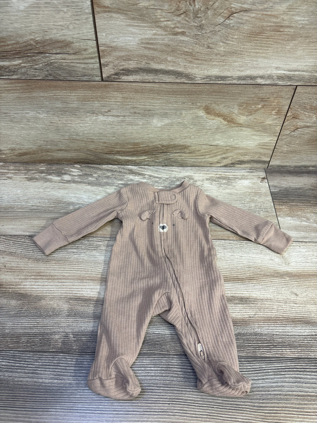 Carter's Ribbed Sleeper Brown sz Preemie