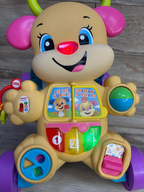 Fisher Price Laugh and Learn Smart Stages Learn With Puppy Walker Pink - Me n Mommy To Be
