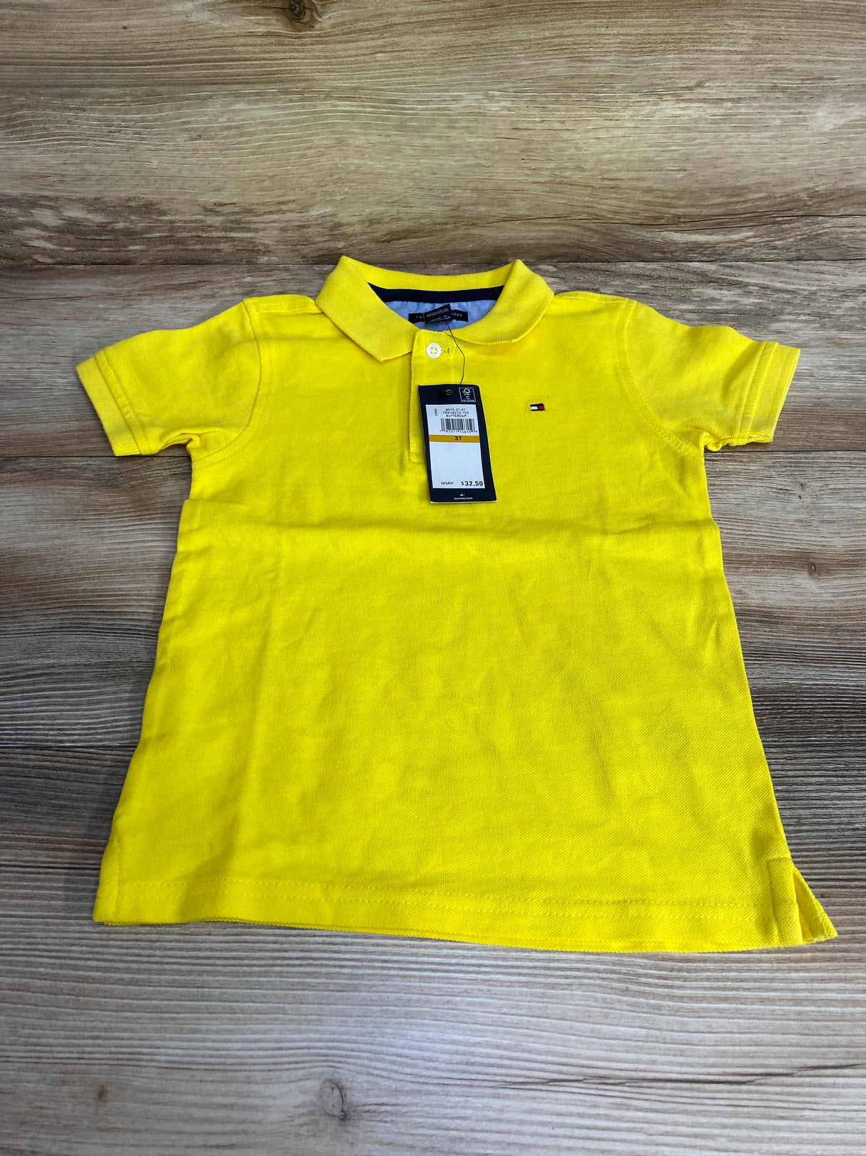 NEW Tommy Hilfiger Polo Shirt Yellow sz 3T