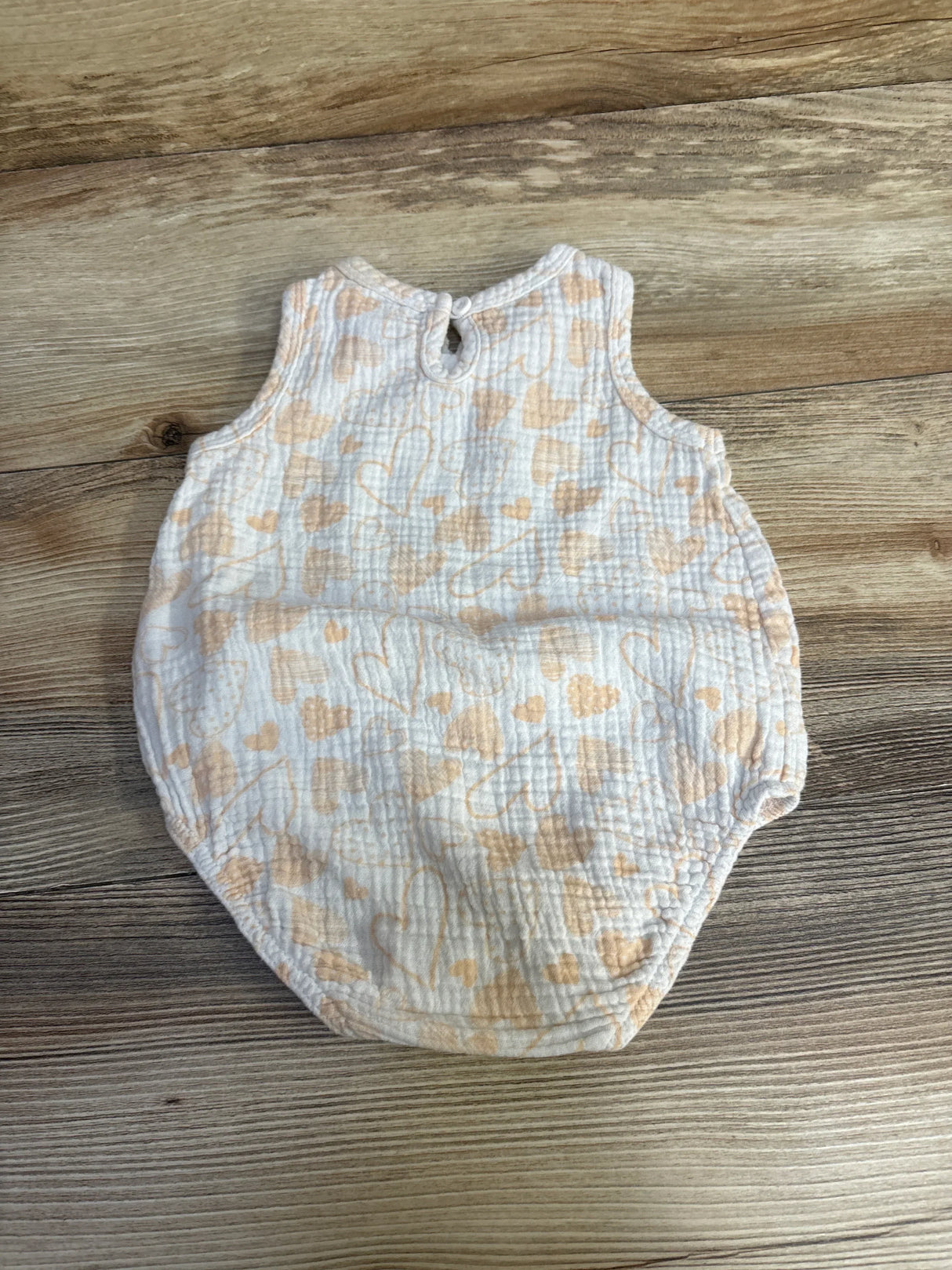 Chick Pea Gauze Bubble Romper White sz 6-9m