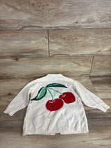 NEW Old Navy Cherry SoSoft Open-Front Tunic Sweater White sz 3T