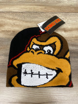 NEW Nintendo Donkey Kong Sequin Beanie Black OSFM