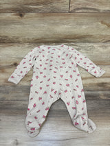 Carter's Floral Waffle Knit Sleeper Beige sz 3m