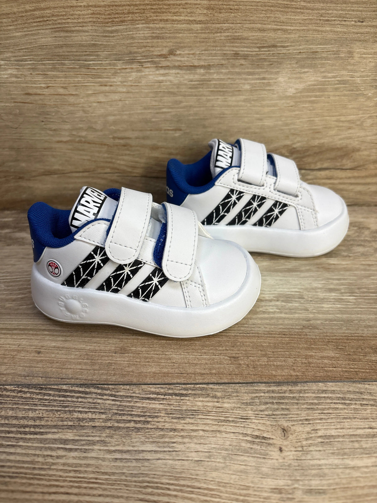 NEW Adidas Grand Court Spider-Man CF Trainers sz 4c - Me n Mommy To Be