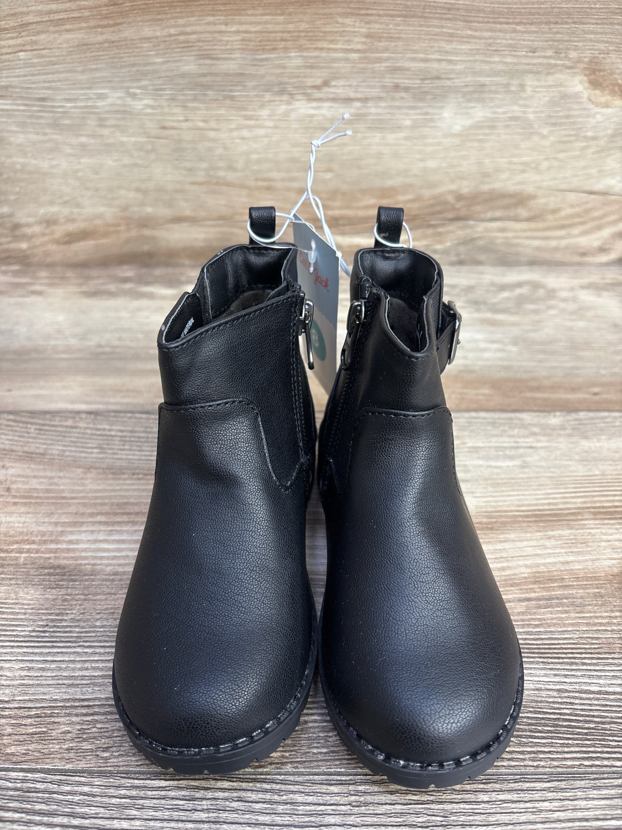 NEW Cat & Jack Gitta Moto Boots Black sz 8c