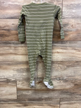 Carter's Striped Sleeper Green sz 24m