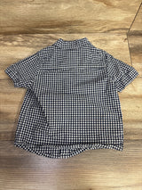 OshKosh Gingham Button Up Shirt Blue sz 18m