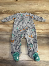 Just One You Dinosaur Blanket Sleeper Grey sz 6m - Me n Mommy To Be