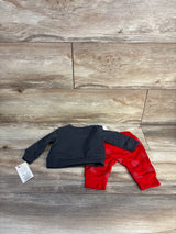 NEW Cat & Jack 2pc Dino Cupid Sweatshirt Set Grey sz Newborn