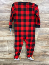 NEW Carter's Buffalo Plaid Blanket Sleeper Red sz 24m