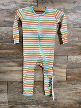 NEW KicKee Pants Striped Coverall White sz 9-12m