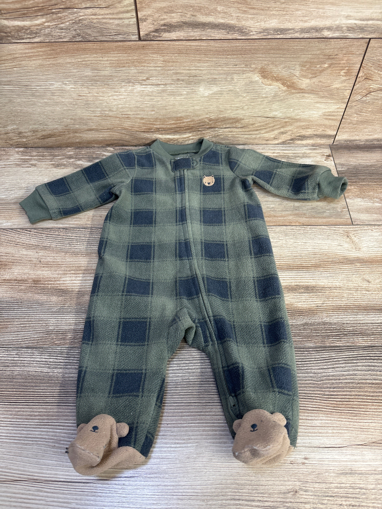 Carter's Blanket Sleeper Green sz 3m