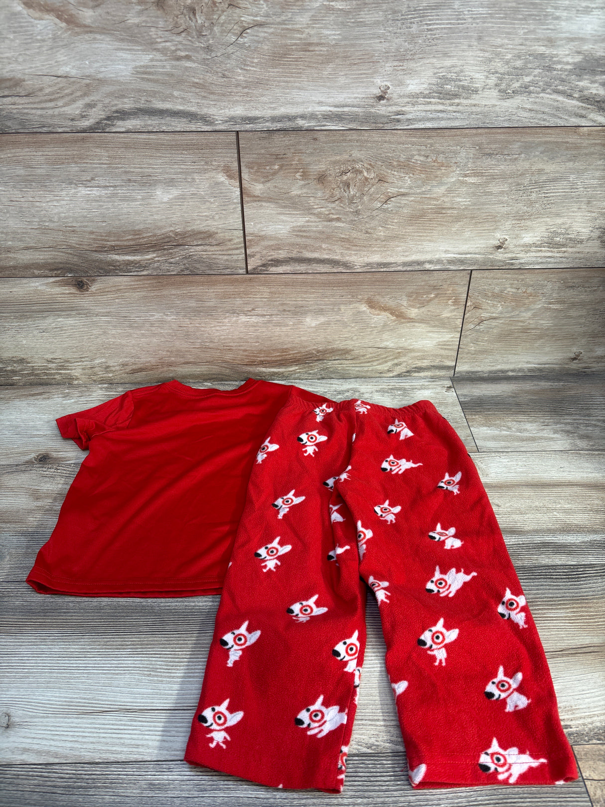 Wondershop 2pc Target Bullseye Pajama Set Red sz 3T