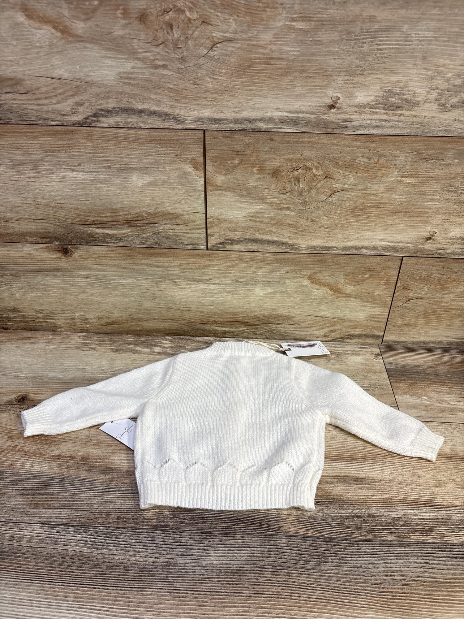 NEW Jessica Simpson Button-Up Knit Cardigan Ivory sz 3/6m