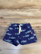 Baby Gap Shark Pull On Shorts Navy sz 12-18m