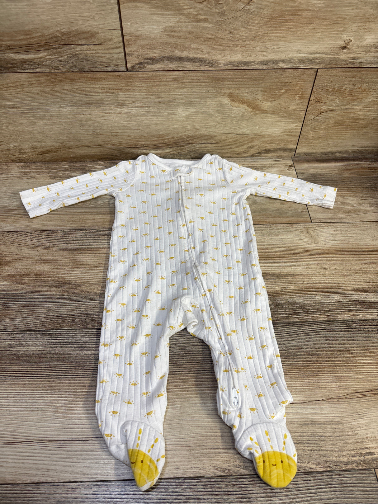 Just One You Ribbed Sleeper White sz 6m