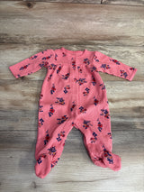 Carter's Floral Waffle Knit Sleeper Pink sz 3m