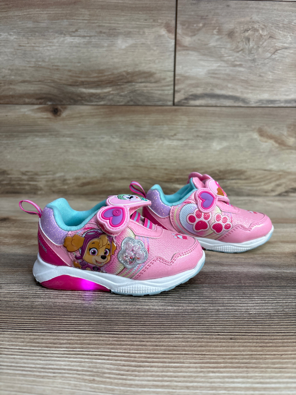 PAW Patrol Light-Up Sneakers Pink sz 7c